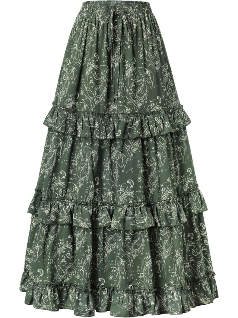 Boho Floral Maxi Skirt for Women | High Waist Long Skirt | Perfect for Summer